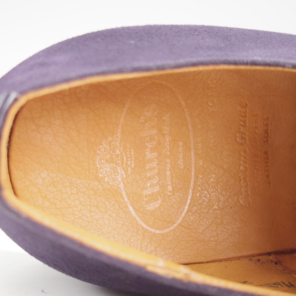 未使用★チャーチ 60E/UK6【デッドストック品★旧チャーチ/3都市ロゴ/149ラスト】プレーントゥ/スエード/紺/メンズ/Church's★n940