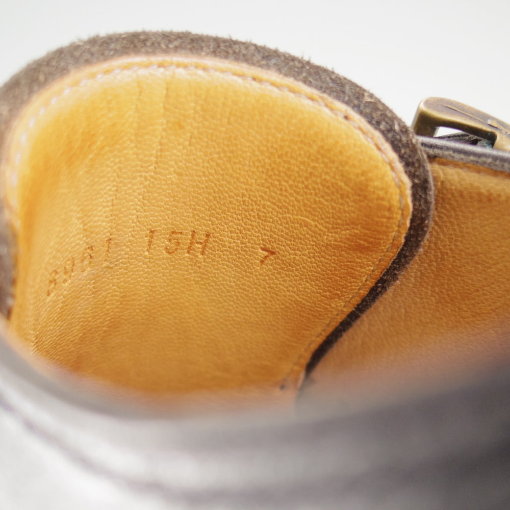 ★パラブーツ SIZE 7【定価￥96,800-★ウィリアム/WILLIAM】マルシェソール/ダブルモンク/リスレザー/黒/メンズ/Paraboot★p015