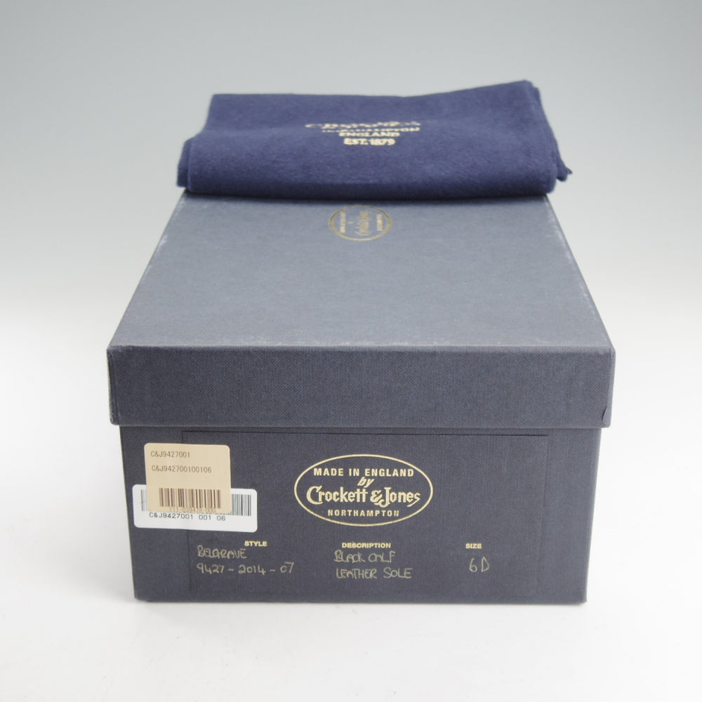 未使用★クロケット&ジョーンズ 6D【定価￥148,500-★BELGRAVE/ハンドグレードライン】337ラスト/カーフ/黒/Crockett&Jones★o461