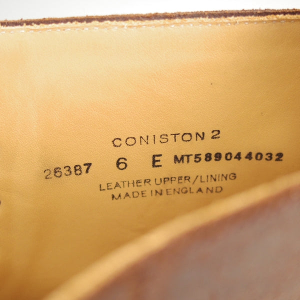 未使用★クロケット&ジョーンズ 6E【モデル定価￥132,000-★CONISTON 2/コニストン】375ラスト/ラフアウトスエード/濃茶/メンズ★n461