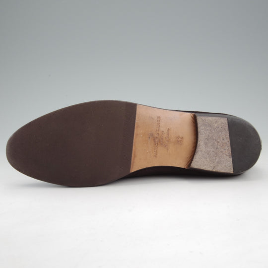 極美品★(英)ボードイン&ランジ SIZE 42【定価￥102,300-★Sagan Classic Tasseles/ローファー】スエード/濃茶/BAUDOIN&LANGE★n943