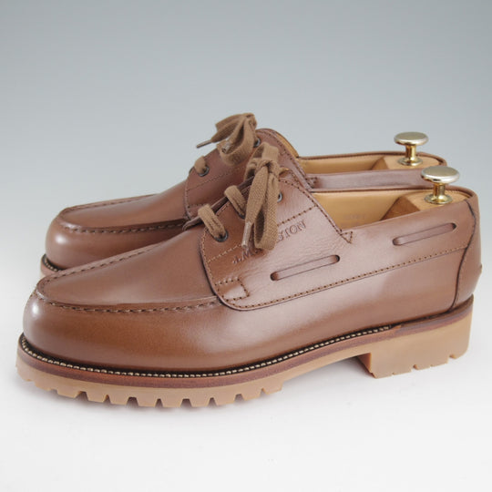 未使用★J.M.ウエストン 6D【貴重★ロシアンカーフ仕様の690/ヨット/Yachting】41ラスト/TAN/タン/茶/メンズ/Weston/ウェストン★p021