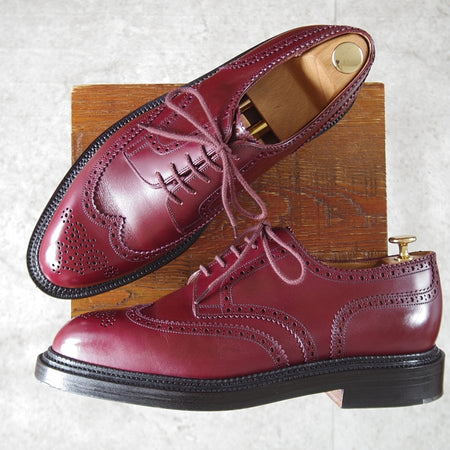 極美品★J.M.ウエストン 10D【定価￥297,000-★トリプルソールダービー/590】25ラスト/フルブローグ/Toucan/赤茶/Weston/ウェストン★p029