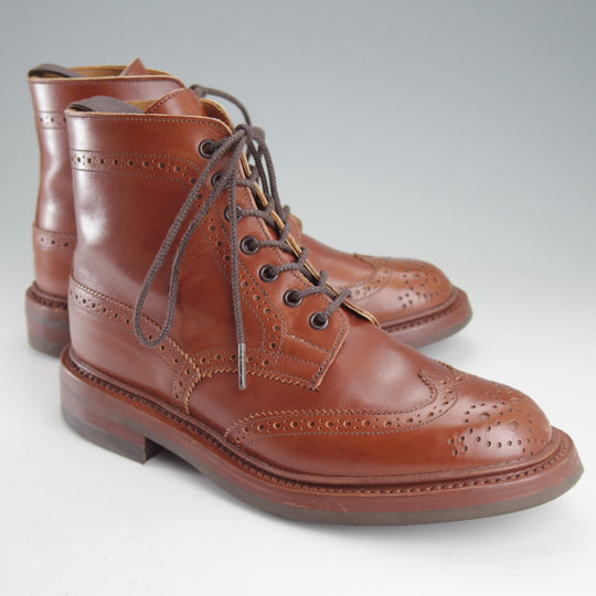 美品★トリッカーズ(レディース) SIZE 4.5【定価￥143,000-★STEPHY/カントリ−ブーツ】L5676/マロンアンティーク/茶/Tricker's★p022