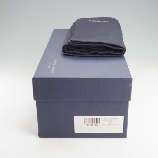 極美品★(英)ボードイン&ランジ SIZE 42【定価￥102,300-★Sagan Classic Tasseles/ローファー】スエード/濃茶/BAUDOIN&LANGE★n943
