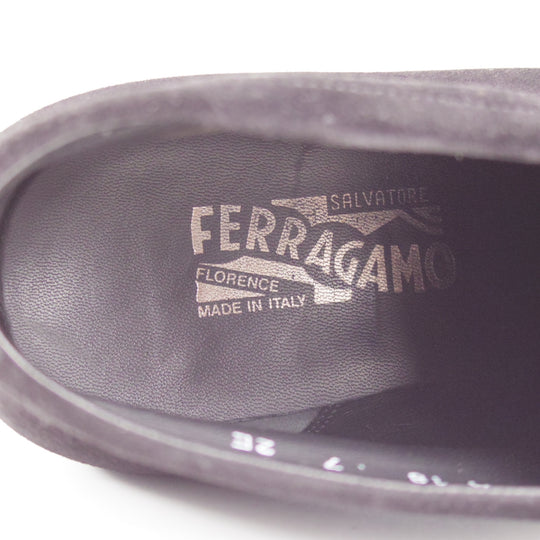 極上★(伊)サルヴァトーレ・フェラガモ 7EE【★チャッカブーツ/黒】スエード/メンズ/Salvatore Ferragamo★p023