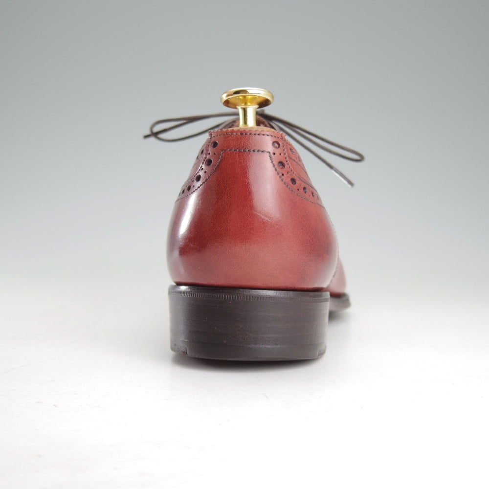 ★(英)ガジアーノ&ガーリング 7.5D【現行定価20万円以上★ST.JAMES/クォーターブローグ】MH71ラスト/赤茶/GAZIANO&GIRLING★o468