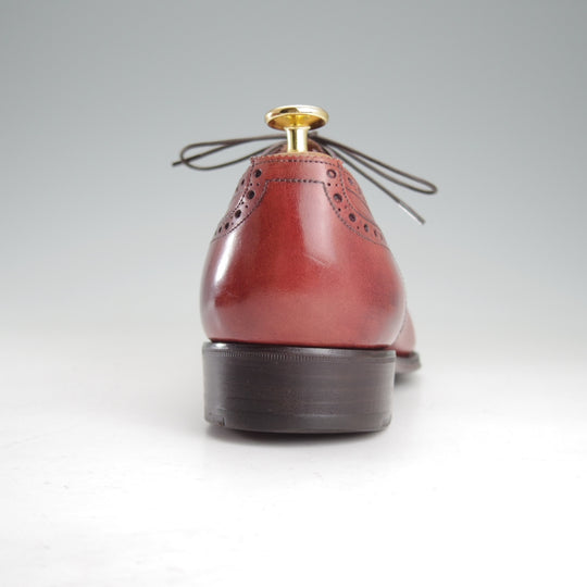 ★(英)ガジアーノ&ガーリング 7.5D【現行定価20万円以上★ST.JAMES/クォーターブローグ】MH71ラスト/赤茶/GAZIANO&GIRLING★o468