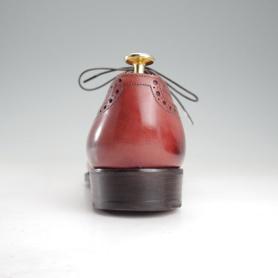 ★(英)ガジアーノ&ガーリング 7.5D【現行定価20万円以上★ST.JAMES/クォーターブローグ】MH71ラスト/赤茶/GAZIANO&GIRLING★o468