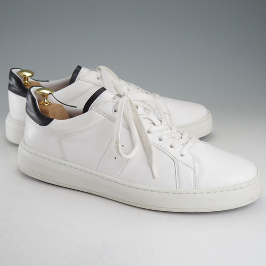 極上★J.M.ウエストン SIZE 9.5【定価￥121,000-★オンタイム/On Time/レザースニーカー】624/カーフ/白/Weston/ウェストン★p025