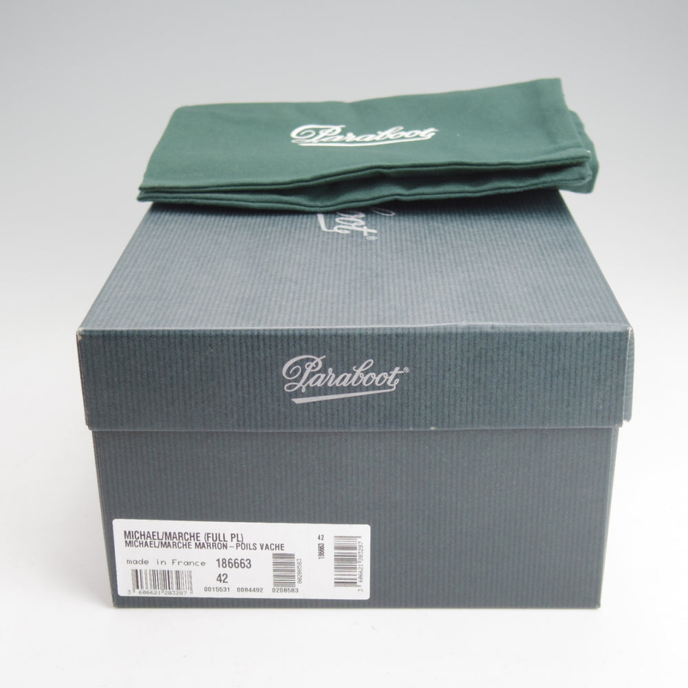 未使用★パラブーツ SIZE 42【定価￥96,800-★ハラコ仕様/MICHAEL/ミカエル】チロリアンシューズ/POILS VACHE/Paraboot★n947