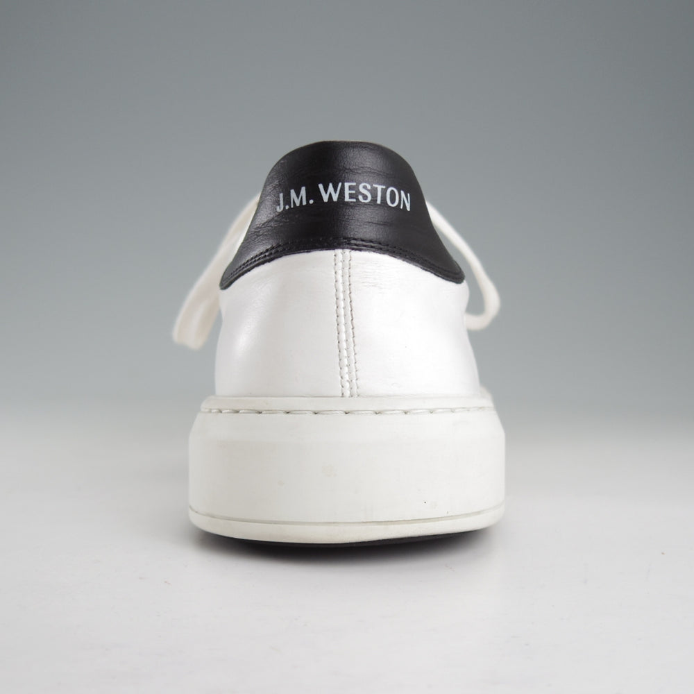 極上★J.M.ウエストン SIZE 9.5【定価￥121,000-★オンタイム/On Time/レザースニーカー】624/カーフ/白/Weston/ウェストン★p025