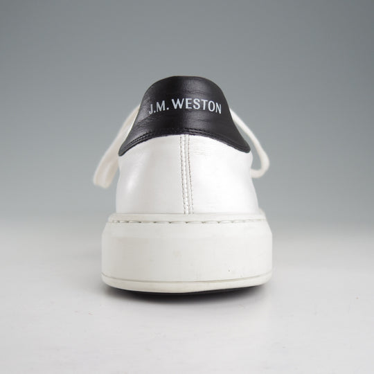極上★J.M.ウエストン SIZE 9.5【定価￥121,000-★オンタイム/On Time/レザースニーカー】624/カーフ/白/Weston/ウェストン★p025