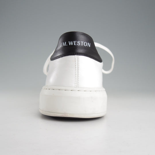 極上★J.M.ウエストン SIZE 9.5【定価￥121,000-★オンタイム/On Time/レザースニーカー】624/カーフ/白/Weston/ウェストン★p025