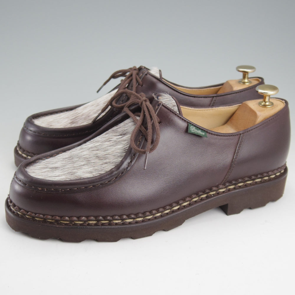 未使用★パラブーツ SIZE 42【定価￥96,800-★ポニー/ミカエル/MICHAEL】チロリアンシューズ/リスレザー/濃茶/Paraboot★n948
