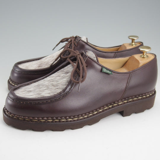 未使用★パラブーツ SIZE 42【定価￥96,800-★ポニー/ミカエル/MICHAEL】チロリアンシューズ/リスレザー/濃茶/Paraboot★n948