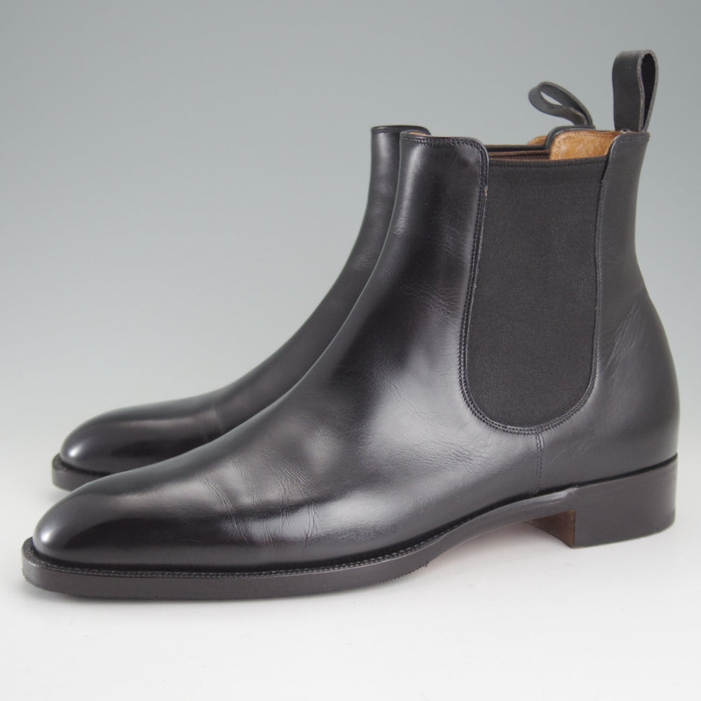 美品★(伊)パオロ・ラッタンジ SIZE 5.5【貴重★ハンドソーンウェルテッド製法/サイドゴアブーツ】カーフ/黒/PAOLO LATTANZI★p026