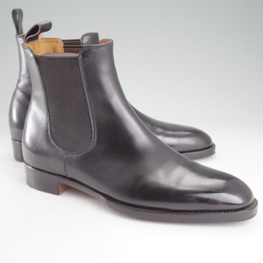 美品★(伊)パオロ・ラッタンジ SIZE 5.5【貴重★ハンドソーンウェルテッド製法/サイドゴアブーツ】カーフ/黒/PAOLO LATTANZI★p026