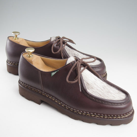 未使用★パラブーツ SIZE 42【定価￥96,800-★ポニー/ミカエル/MICHAEL】チロリアンシューズ/リスレザー/濃茶/Paraboot★n948