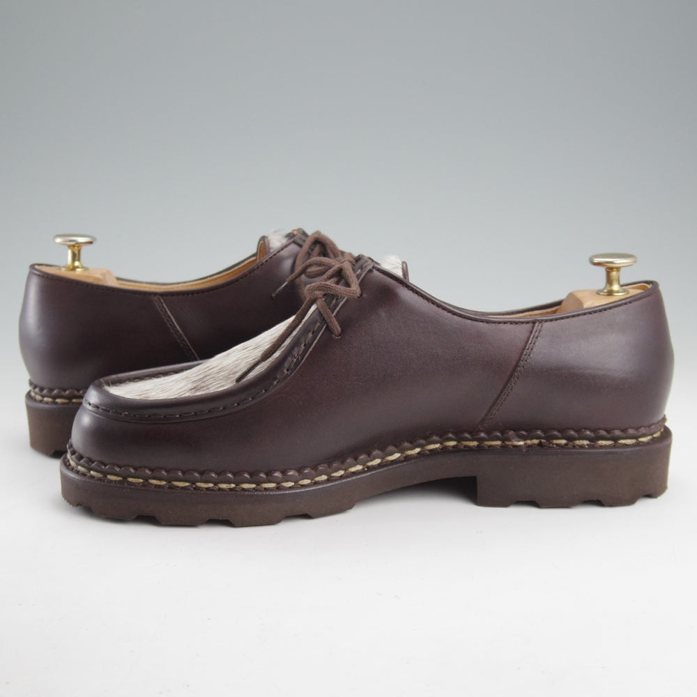 未使用★パラブーツ SIZE 42【定価￥96,800-★ポニー/ミカエル/MICHAEL】チロリアンシューズ/リスレザー/濃茶/Paraboot★n948