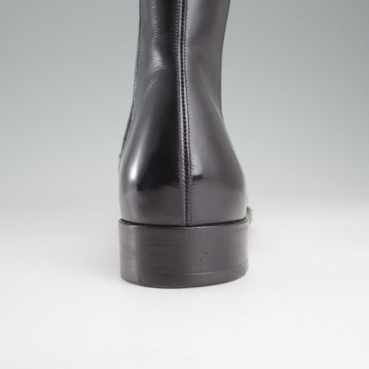 美品★(伊)パオロ・ラッタンジ SIZE 5.5【貴重★ハンドソーンウェルテッド製法/サイドゴアブーツ】カーフ/黒/PAOLO LATTANZI★p026