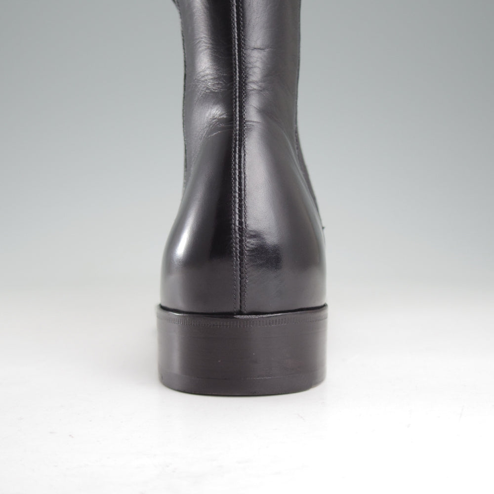 美品★(伊)パオロ・ラッタンジ SIZE 5.5【貴重★ハンドソーンウェルテッド製法/サイドゴアブーツ】カーフ/黒/PAOLO LATTANZI★p026
