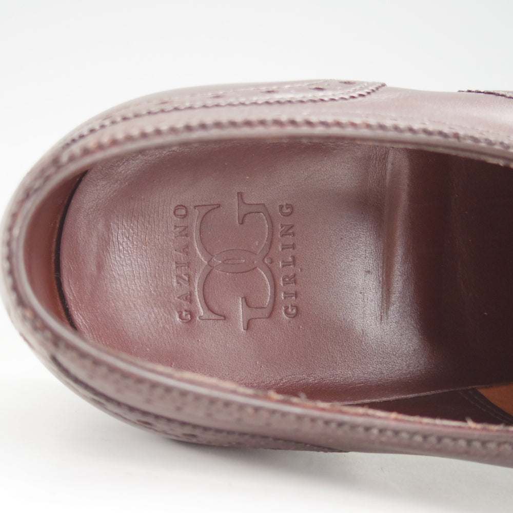 極上★(英)ガジアーノ&ガーリング 5D【現行定価20万円以上★HARROW/クォーターブローグ】TG73ラスト/カーフ/濃茶/GAZIANO&GIRLING★o469