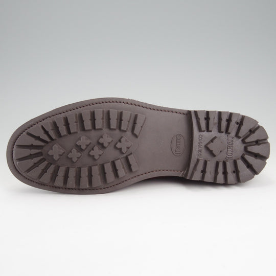 ほぼ試着程度★(英)サンダース SIZE 7.5【コマンドソール★ミリタリーコレクション/Military Derby Shoe】スエード/濃茶/SANDERS★n949