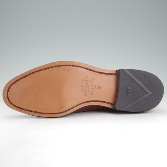 未使用★(米)アレンエドモンズ 7.5E【定価￥132,000-★パークアベニュー/Park Avenue】ストレートチップ/カーフ/茶/ALLEN EDMONDS★o470