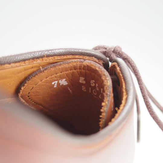 未使用★(米)アレンエドモンズ 7.5E【定価￥132,000-★パークアベニュー/Park Avenue】ストレートチップ/カーフ/茶/ALLEN EDMONDS★o470