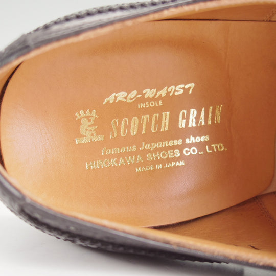 極美品★スコッチグレイン SIZE 27【定価￥71,500-★百貨店限定/クラシックシリーズ/T0010】セミブローグ/黒/SCOTCH GRAIN★p028
