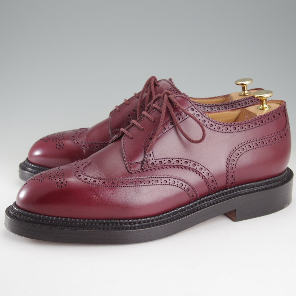 極美品★J.M.ウエストン 10D【定価￥297,000-★トリプルソールダービー/590】25ラスト/フルブローグ/Toucan/赤茶/Weston/ウェストン★p029