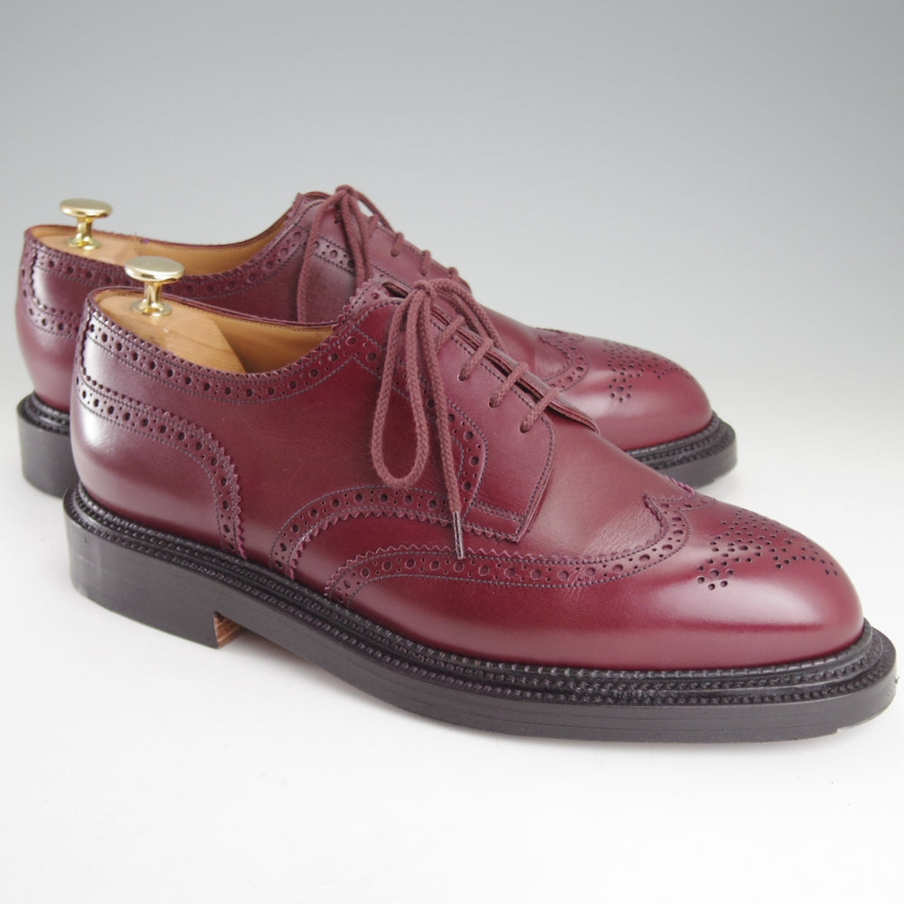 極美品★J.M.ウエストン 10D【定価￥297,000-★トリプルソールダービー/590】25ラスト/フルブローグ/Toucan/赤茶/Weston/ウェストン★p029