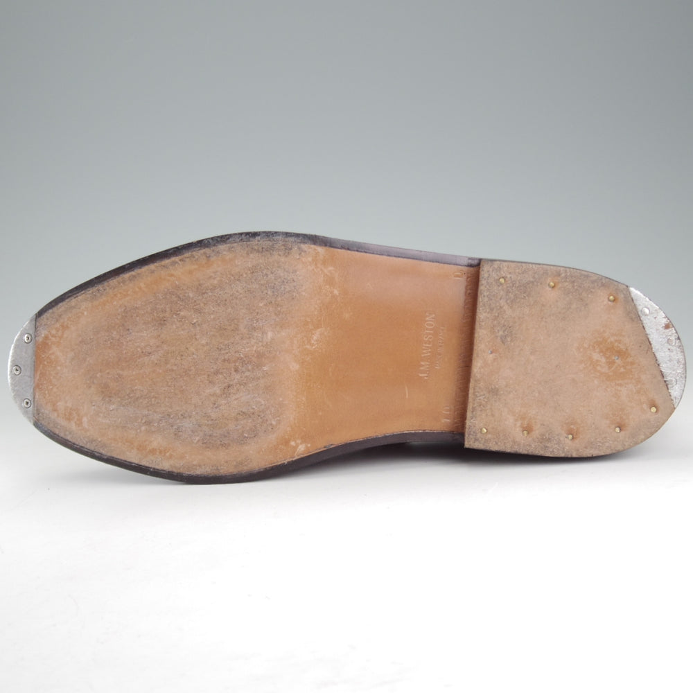 極美品★J.M.ウエストン 10D【定価￥297,000-★トリプルソールダービー/590】25ラスト/フルブローグ/Toucan/赤茶/Weston/ウェストン★p029