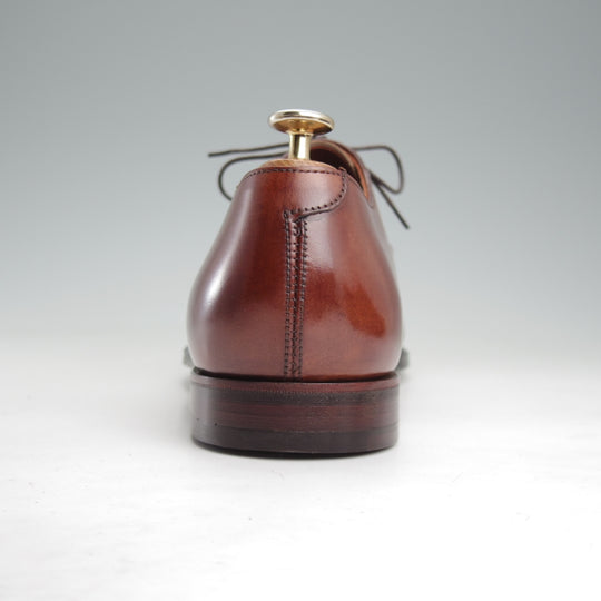 未使用★クロケット&ジョーンズ 8.5E【定価￥148,500-★BELGRAVE/ハンドグレードライン】337ラスト/カーフ/茶/Crockett&Jones★n951