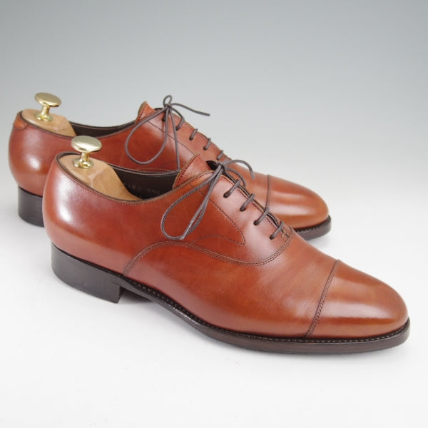 ★三陽山長 SIZE 6.5【定価￥91,300-★友二郎/R2010ラスト】ストレートチップ/カーフ/茶/メンズ/TOMOJIRO/Sanyo Yamacho★n456