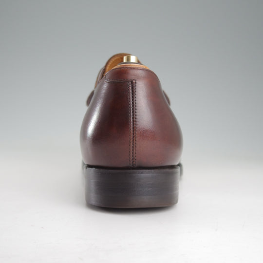 美品★三陽山長 SIZE 8.5【現行定価￥99,000-★ツリー付/友二郎/R2010ラスト】ストレートチップ/カーフ/濃茶/メンズ/Sanyo Yamacho★p030
