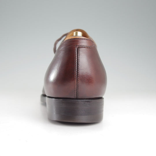 美品★三陽山長 SIZE 8.5【現行定価￥99,000-★ツリー付/友二郎/R2010ラスト】ストレートチップ/カーフ/濃茶/メンズ/Sanyo Yamacho★p030