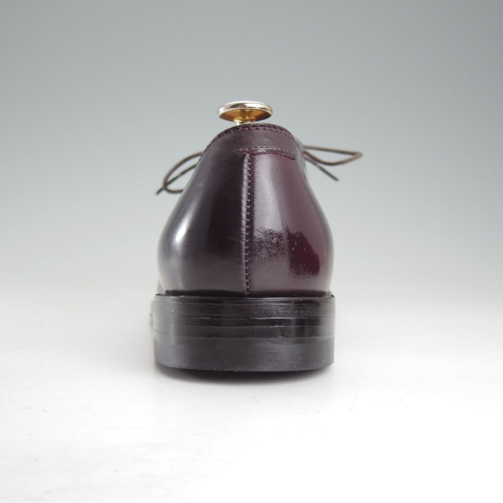 極美品★オールデン 7D【定価￥220,000-★コードバン仕様/ミリタリーラスト/5366】プレーントゥ/赤茶/バーガンディー/#8/ALDEN★o472