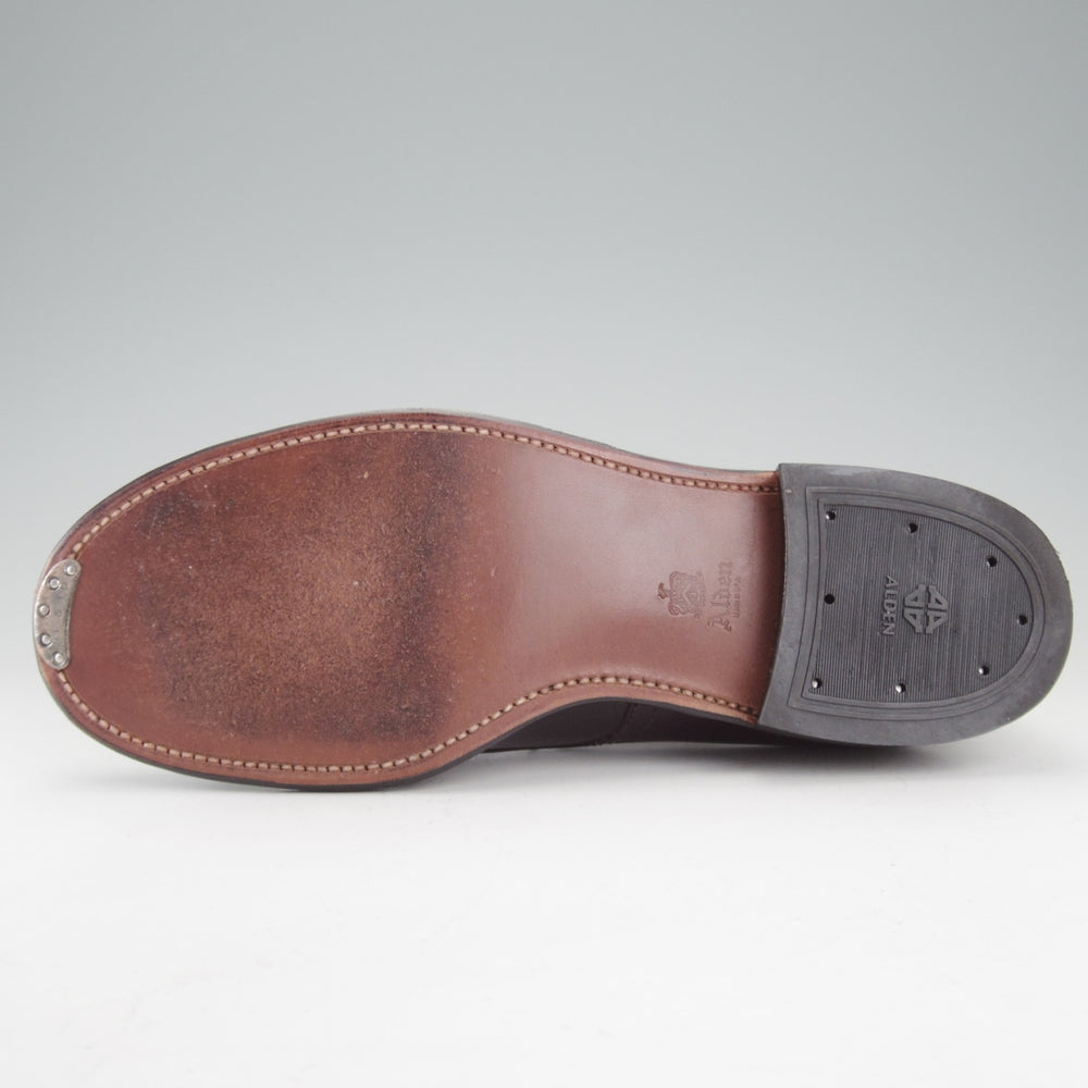 極美品★オールデン 7D【定価￥220,000-★コードバン仕様/ミリタリーラスト/5366】プレーントゥ/赤茶/バーガンディー/#8/ALDEN★o472