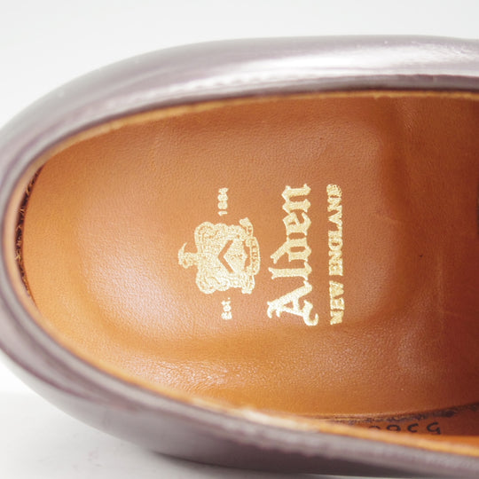 極美品★オールデン 7D【定価￥220,000-★コードバン仕様/ミリタリーラスト/5366】プレーントゥ/赤茶/バーガンディー/#8/ALDEN★o472