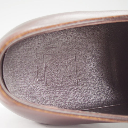 美品★三陽山長 SIZE 8.5【現行定価￥99,000-★ツリー付/友二郎/R2010ラスト】ストレートチップ/カーフ/濃茶/メンズ/Sanyo Yamacho★p030