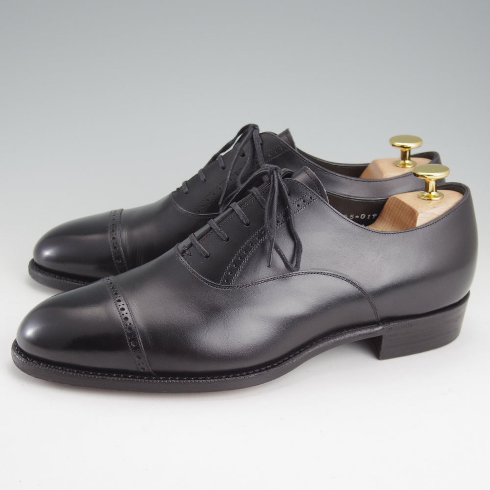極美品★三陽山長 SIZE 7【定価￥137,500-★匠弦六郎/フレキシブルグッドイヤーウェルト製法】R2010Eラスト/黒/Sanyo Yamacho★n952