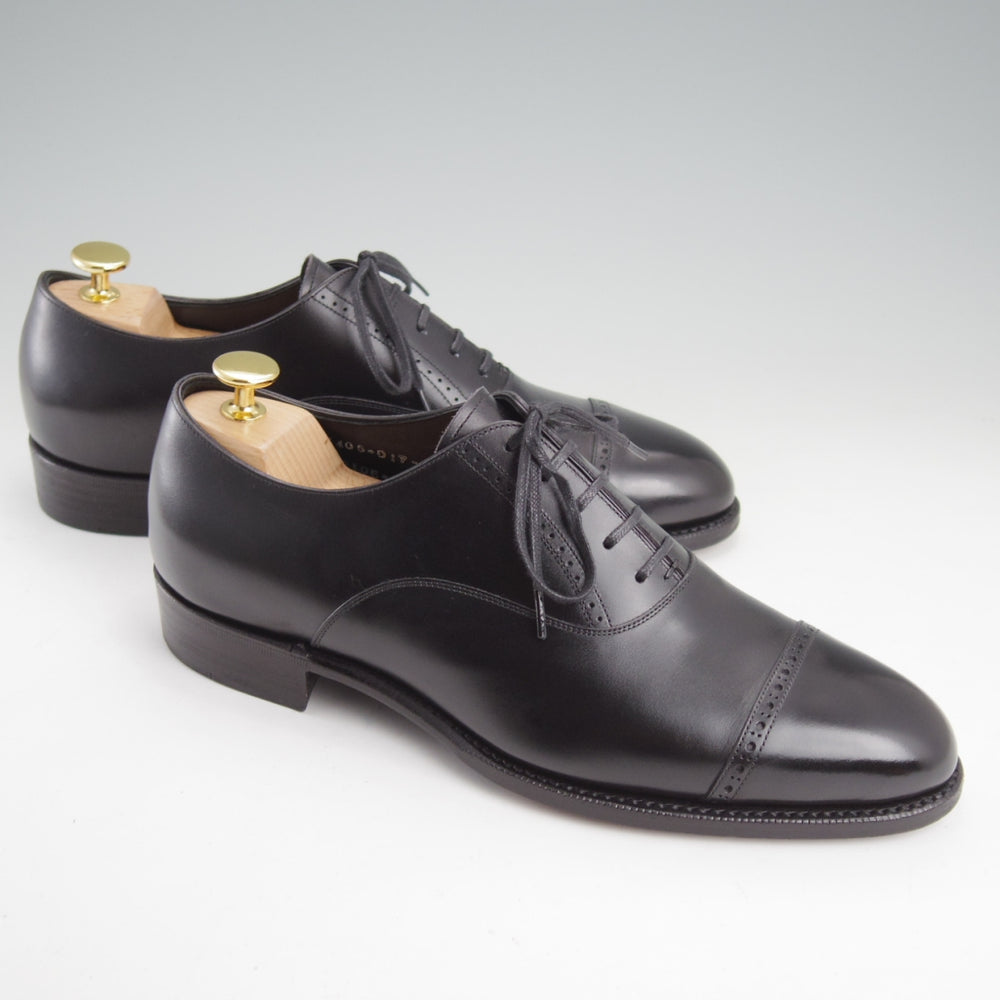 極美品★三陽山長 SIZE 7【定価￥137,500-★匠弦六郎/フレキシブルグッドイヤーウェルト製法】R2010Eラスト/黒/Sanyo Yamacho★n952