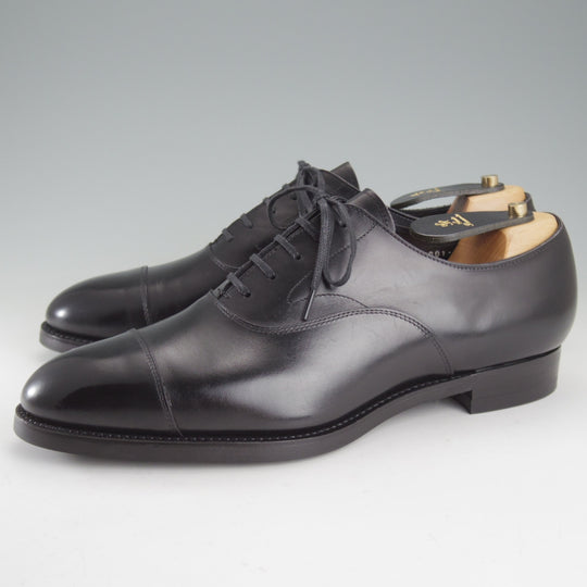 極美品★三陽山長 SIZE 8.5【現行定価￥99,000-★ツリー付/友二郎/R2010ラスト】ストレートチップ/カーフ/黒/メンズ/Sanyo Yamacho★p031