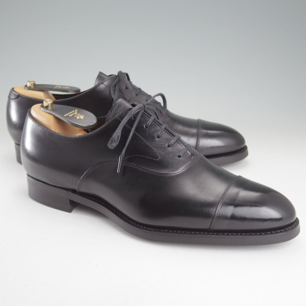 極美品★三陽山長 SIZE 8.5【現行定価￥99,000-★ツリー付/友二郎/R2010ラスト】ストレートチップ/カーフ/黒/メンズ/Sanyo Yamacho★p031