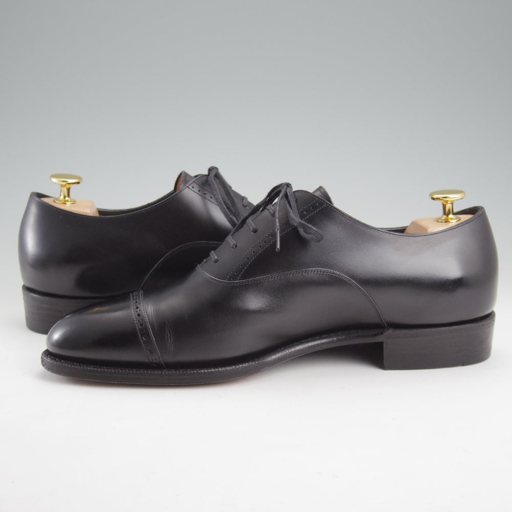 極美品★三陽山長 SIZE 7【定価￥137,500-★匠弦六郎/フレキシブルグッドイヤーウェルト製法】R2010Eラスト/黒/Sanyo Yamacho★n952