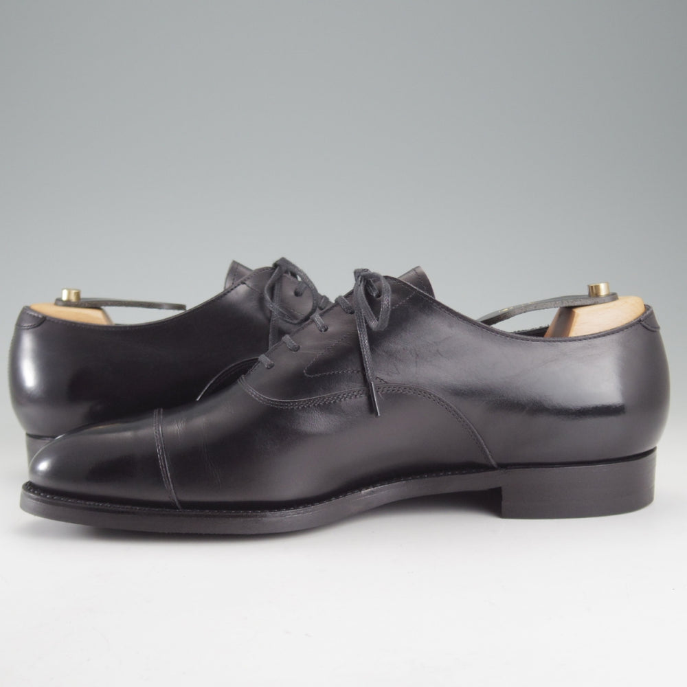 極美品★三陽山長 SIZE 8.5【現行定価￥99,000-★ツリー付/友二郎/R2010ラスト】ストレートチップ/カーフ/黒/メンズ/Sanyo Yamacho★p031