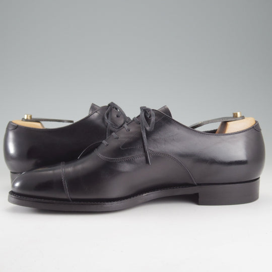 極美品★三陽山長 SIZE 8.5【現行定価￥99,000-★ツリー付/友二郎/R2010ラスト】ストレートチップ/カーフ/黒/メンズ/Sanyo Yamacho★p031