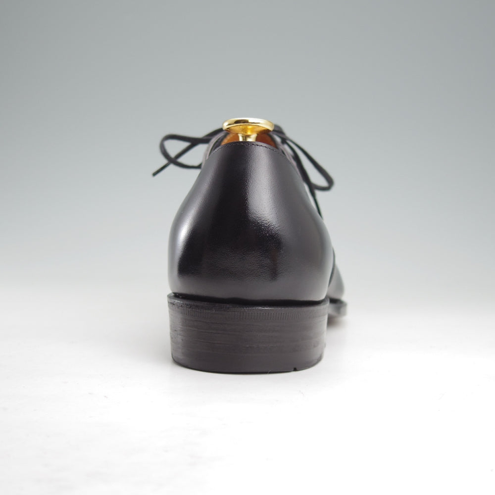 極美品★三陽山長 SIZE 7【定価￥137,500-★匠弦六郎/フレキシブルグッドイヤーウェルト製法】R2010Eラスト/黒/Sanyo Yamacho★n952